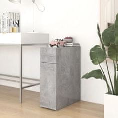 shumee betonszürke forgácslap patikaszekrény 20 x 45,5 x 60 cm