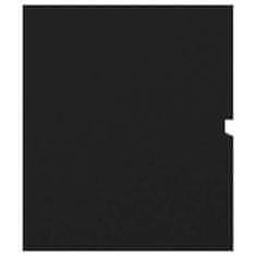 Greatstore fekete forgácslap mosdószekrény 90 x 38,5 x 45 cm