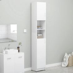 Greatstore fehér forgácslap fürdőszobaszekrény 32 x 25,5 x 190 cm