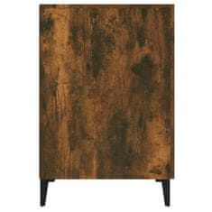 shumee füstös tölgy színű szerelt fa íróasztal 140 x 50 x 75 cm