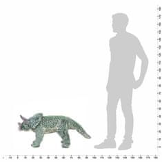shumee álló, zöld plüss triceratops XXL