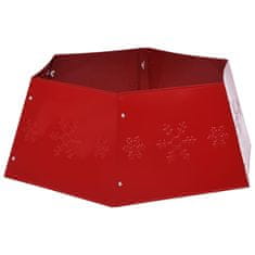Vidaxl piros karácsonyfatalp-takaró Ø68 x 25 cm 331304
