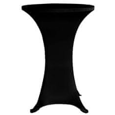 Vidaxl 4 db fekete sztreccs asztalterítő bárasztalhoz Ø70 cm 279072