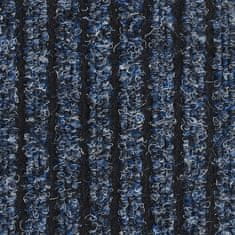 Vidaxl kék csíkos lábtörlő 60 x 80 cm 331611
