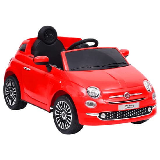 shumee Fiat 500 piros gyermek elektromos autó