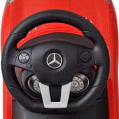 Vidaxl Mercedes Benz Toló Gyerekek Autó Piros 80088
