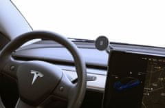 CellularLine Mag Screen univerzális mobiltelefontartó Tesla elektromos autóhoz MagSafe támogatással, fekete, MAGSFTESLAHOLDERK