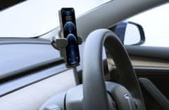 CellularLine Hug Screen univerzális mobiltelefontartó Tesla elektromos autóhoz, fekete, TESLAHOLDERK