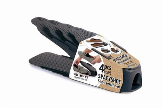 Prosperplast cipőszervező készlet 38-45 méretű antracit, 4 db