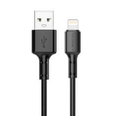 Northix USB a Lightninghez, 2,4A - 1,5 m - Fekete 