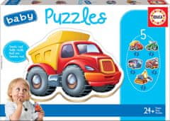 EDUCA Baby puzzle Járművek 5in1 (3-5 darab)