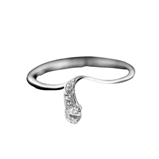 Amiatex Ezüst gyűrű 15414 + Nőin zokni Gatta Calzino Strech