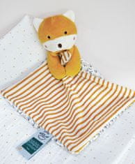 DouDou ET Compagnie Doudou Ajándék szett - Róka és takaró 20 cm-es bio pamutból készült takaróval