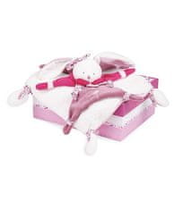 DouDou ET Compagnie Doudou Ajándék készlet rózsaszín - plüss nyúl varangyos széklet