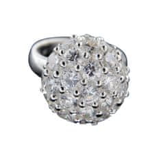 Amiatex Ezüst gyűrű 14958 + Nőin zokni Gatta Calzino Strech, 56
