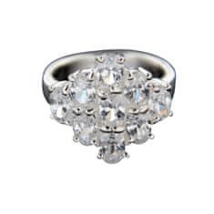 Amiatex Ezüst gyűrű 14959 + Nőin zokni Gatta Calzino Strech, 53