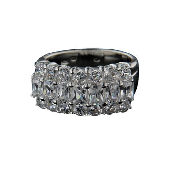 Amiatex Ezüst gyűrű 14325 + Nőin zokni Gatta Calzino Strech