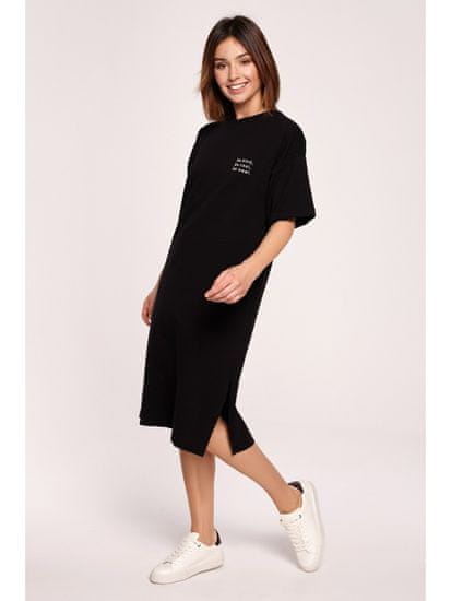 BeWear Női pulóver ruha Gyon B197 fekete