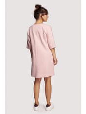 BeWear Női mini ruha Rabyang B233 púder rózsaszín S/M