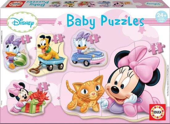 EDUCA Baby puzzle Minnie 5v1 (3-5 darab)