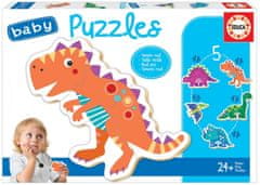 EDUCA Baby puzzle Dinoszauruszok 5in1 (3-5 darab)