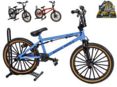 BMX kerékpár 18 cm fém - vegyes színek (fekete, narancssárga, kék)