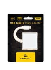 Gembird Multi-adapter USB Type-C, ezüst színű