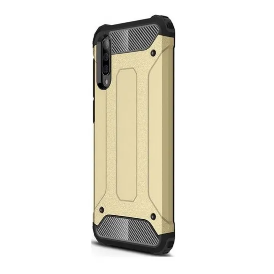 TokShop Apple iPhone 12 Pro Max, Műanyag hátlap védőtok, Defender, fémhatású, arany (93039)