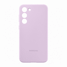 SAMSUNG Galaxy S23 Plus SM-S916, Szilikon tok, lila, gyári (RS135979)