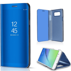 TokShop Huawei Honor Magic 5 Lite / X9a / X40, Oldalra nyíló tok, hívás mutatóval, Smart View Cover, kék (utángyártott) (133953)