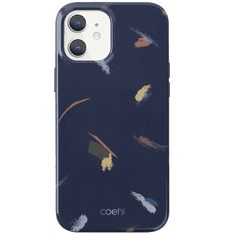 UNIQ Apple iPhone 12 Mini, Szilikon tok, közepesen ütésálló, festés minta, Coehl Reverie, színes/kék (S51953)