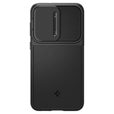 Spigen Samsung Galaxy S23 Plus SM-S916, Szilikon tok, közepesen ütésálló, kamera védelem, Optik Armor, fekete (129363)