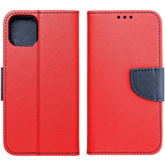 TokShop Samsung Galaxy A52 / A52 5G / A52s 5G SM-A525F / A526B / A528B, Oldalra nyíló tok, stand, Fancy Book, piros (108601)