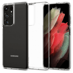 Spigen Samsung Galaxy S21 Ultra 5G SM-G998, Szilikon tok, Crystal Flex, átlátszó (S53538)