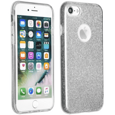 TokShop Apple iPhone 13 Mini, Szilikon tok, csillogó, Forcell Shining, ezüst (107369)