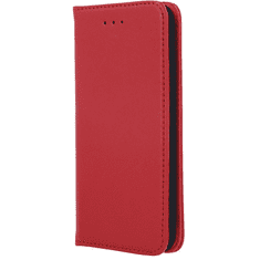 TokShop Samsung Galaxy A42 5G / M42 5G SM-A426B / M426B, Oldalra nyíló tok, valódi bőrtok, stand, Smart Pro, piros (95274)