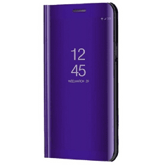 TokShop Huawei Y6 (2019) / Y6s (2019), Oldalra nyíló tok, hívás mutatóval, Smart View Cover, lila (utángyártott) (89890)