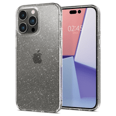 Spigen Apple iPhone 14 Pro, Szilikon tok, Liquid Crystal Glitter, átlátszó (8809811864519)