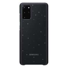 SAMSUNG Galaxy S20 Plus / S20 Plus 5G SM-G985 / G986, Műanyag hátlap védőtok, ultravékony, LED világítás, fekete, gyári (csomagolás nélküli) (RS93244CSN)