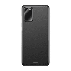 BASEUS Samsung Galaxy S20 Plus / S20 Plus 5G SM-G985 / G986, Műanyag hátlap védőtok, ultravékony, Wing, fekete (RS94499)