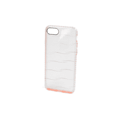 USAMS Apple iPhone 7 Plus / 8 Plus, Műanyag hátlap védőtok + szilikon védőkeret, Mingo, átlátszó/rózsaszín (42630)
