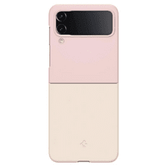 Spigen Samsung Galaxy Z Flip4 SM-F721B, Műanyag hátlap védőtok, Airskin, ultravékony, rózsaszín (124211)