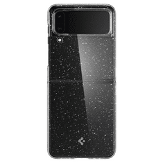 Spigen Samsung Galaxy Z Flip4 SM-F721B, Műanyag hátlap védőtok, Airskin Glitter, ultravékony, csillogó, átlátszó (124212)