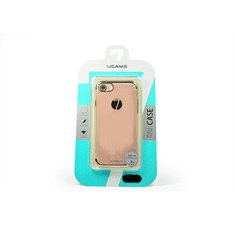 USAMS Apple iPhone 7 Plus / 8 Plus, Műanyag hátlap védőtok, Kingsir, áttetsző/ezüst (42615)