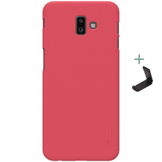 Nillkin Samsung Galaxy J6 Plus (2018) SM-J610F, Műanyag hátlap védőtok, stand, Super Frosted, piros (RS84476)