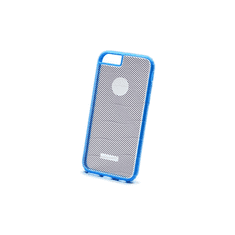 USAMS Apple iPhone 6 / 6S, Műanyag hátlap védőtok, Vouge, rácsmintás, átlátszó/kék (42644)