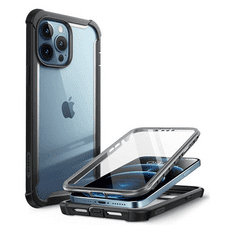 SUPCASE Apple iPhone 13 Pro, Műanyag hátlap védőtok (elő- és hátlapi) + Tempered Glass (edzett üveg), közepesen ütésálló, IBLSN Clear, átlátszó/fekete (RS122692)