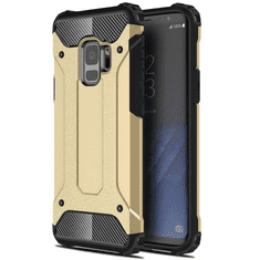TokShop Huawei P50 Pro, Műanyag hátlap védőtok, Defender, fémhatású, arany (105375)