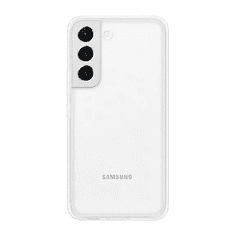 SAMSUNG Galaxy S22 5G SM-S901, Szilikon tok, cserélhető hátlap, fehér, gyári (RS111826)