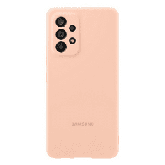 SAMSUNG Galaxy A53 5G SM-A536U, Szilikon tok, barack, gyári (RS114611)